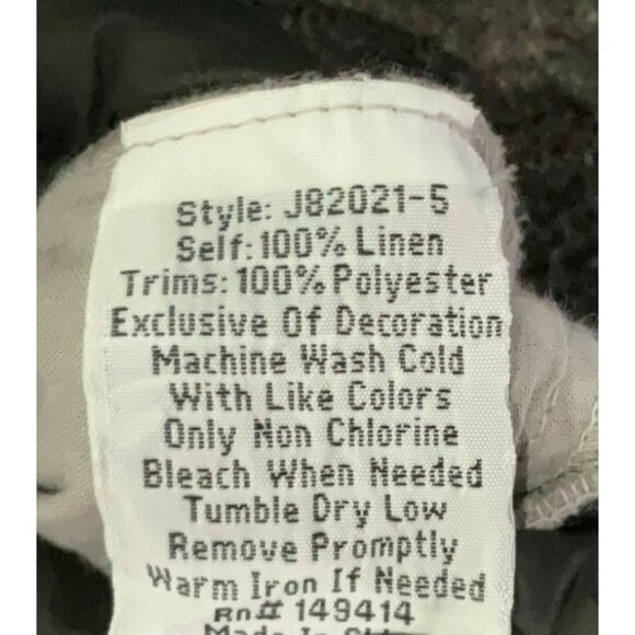 Johnny Was Embroidered Butterfly Linen Drawstring Shorts Gray W's Medium - Picture 7 of 12